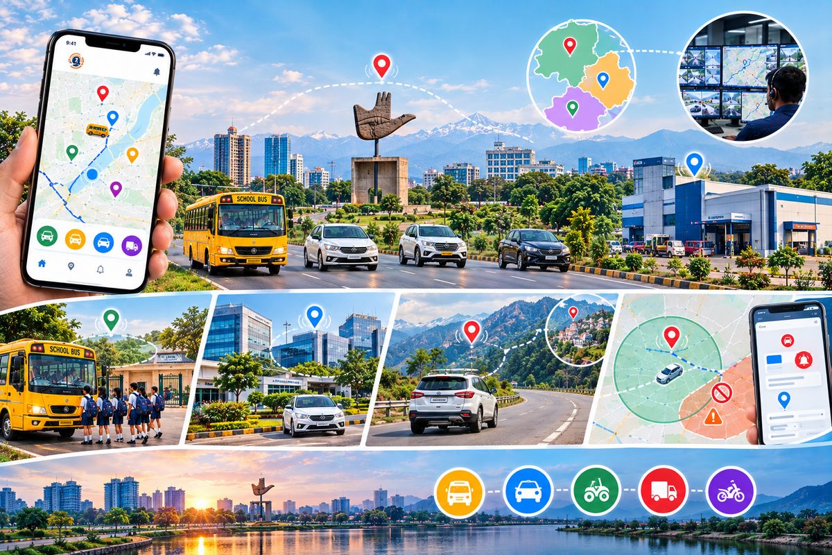 GPS tracking for school buses and fleets in Chandigarh, Punjab and Haryana