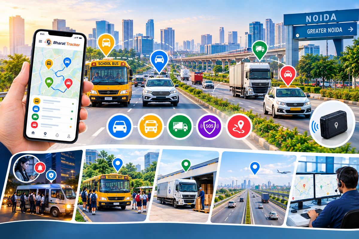 GPS tracking for school buses, cabs and fleets in Noida and Greater Noida